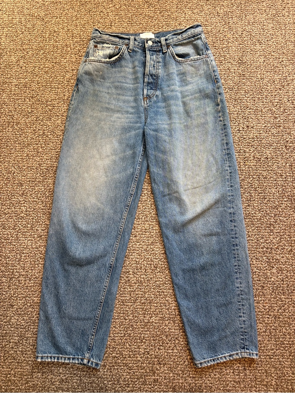 Vintage Boyish by Her Light Blue Relaxed Boyfriend Jeans